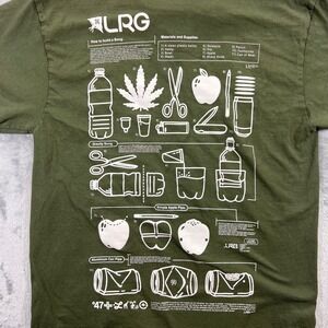 LRG T-Shirt Mens Medium Green Good How To Build A Bong Graphic Tee Streetwear